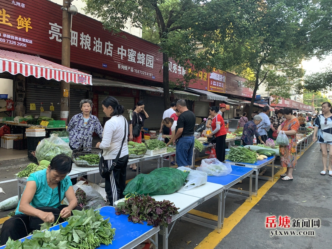 文明岳塘 共同家園丨九洲社區(qū)：便民市場換新顏 煙火氣里顯文明