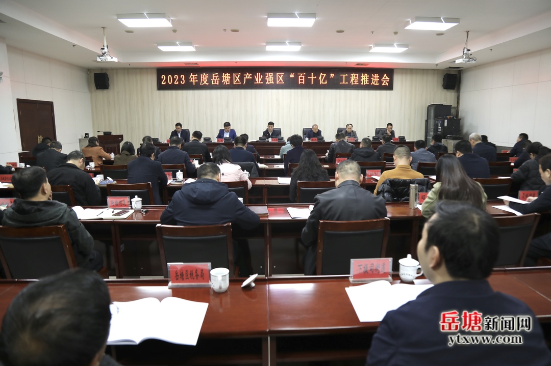 2023年度岳塘区产业强区“百十亿”工程推进会召开
