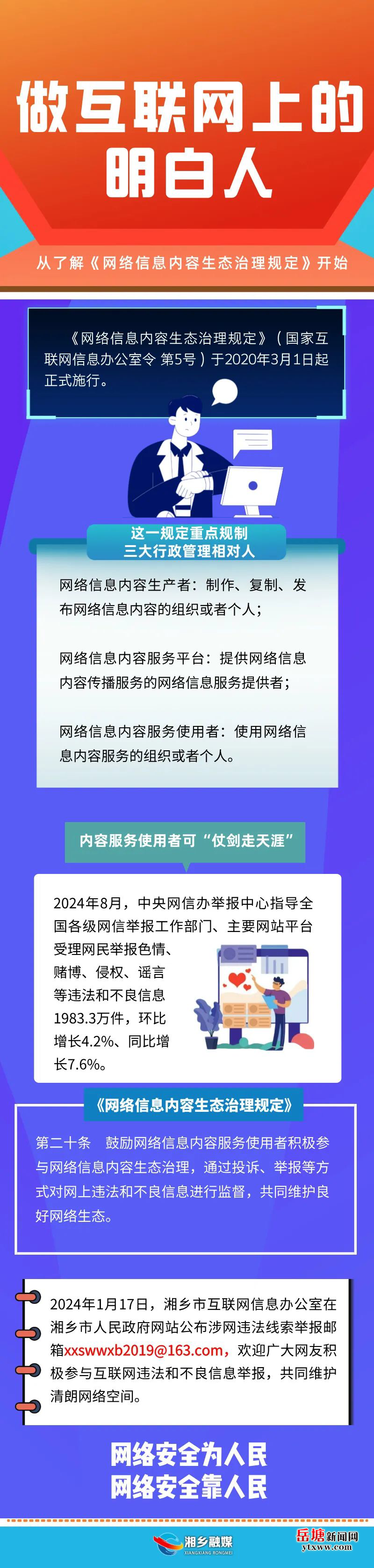 【潭網(wǎng)說法】深度解讀《網(wǎng)絡(luò)信息內(nèi)容生態(tài)治理規(guī)定》 | 第四期：內(nèi)容服務(wù)使用者可“仗劍走天涯”