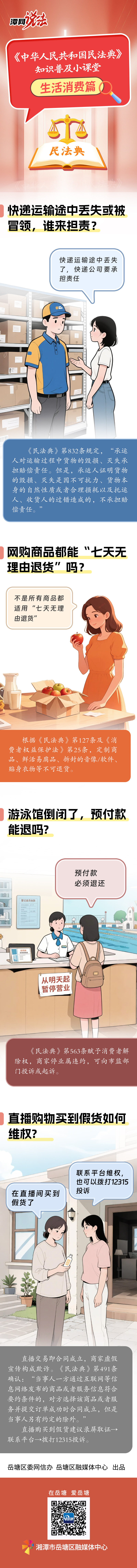 潭網(wǎng)說法｜《中華人民共和國民法典》知識普及小課堂之生活消費篇