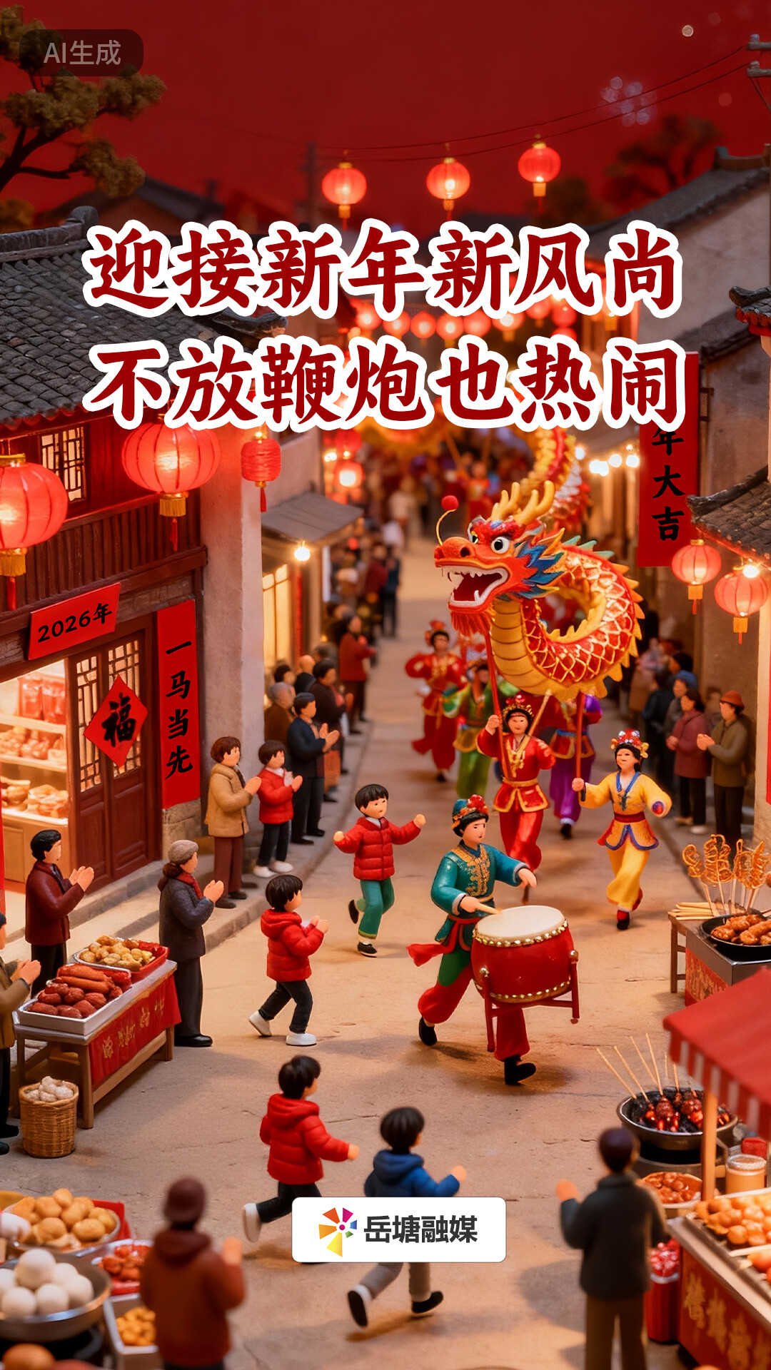 AI海報 | 迎接新年新風(fēng)尚 不放鞭炮也熱鬧