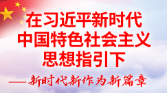 在习近平新时代中国特色社会主义思想指引下——新时代 新作为 新篇章