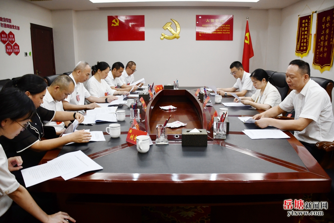 聚焦党代会丨中国共产党湘潭市岳塘区第八次代表大会代表资格审查委员会会议召开