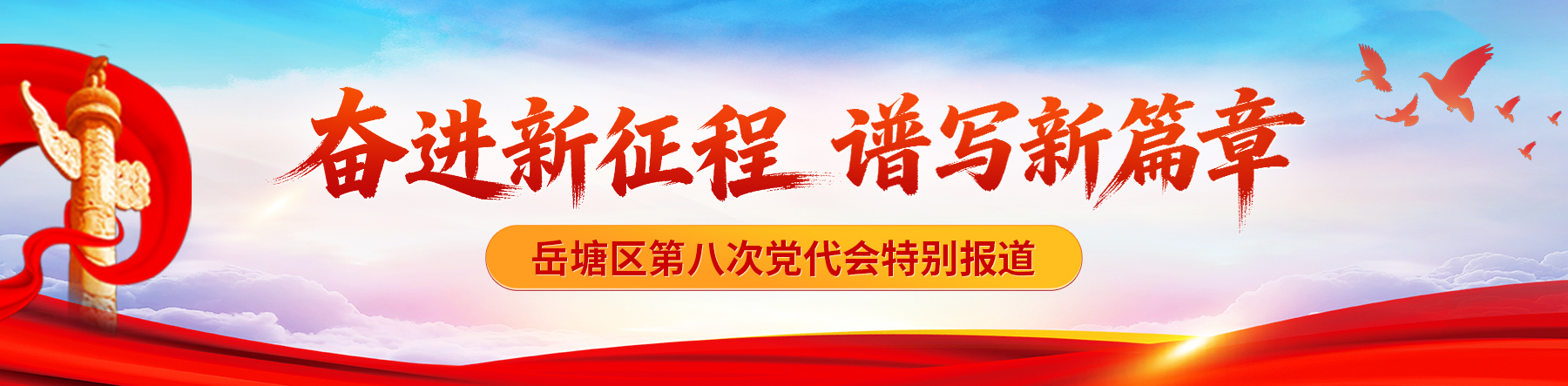 奋进新征程 谱写新篇章——岳塘区第八次党代会特别报道