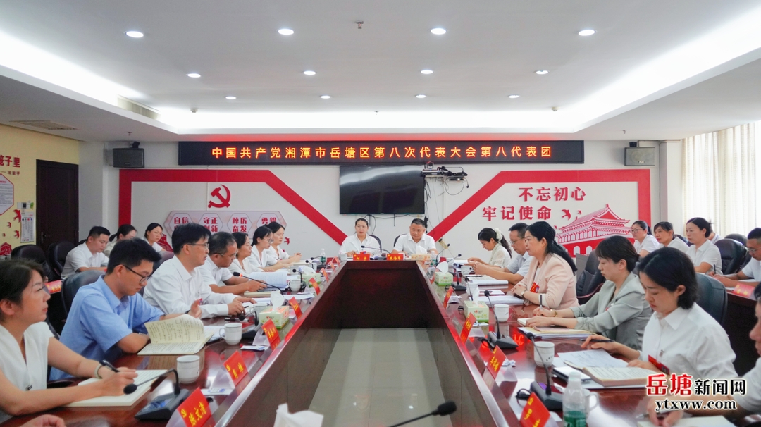 聚焦党代会丨周赏玲参加岳塘区第八次党代会代表团分团讨论
