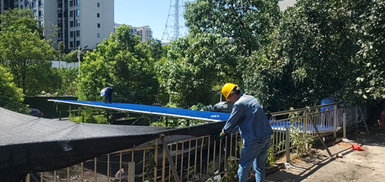 建設(shè)路街道依法拆除申塘路違建物約160平米