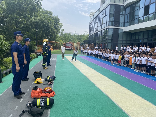 岳塘消防大隊消防宣傳“小課堂”走進(jìn)幼兒園