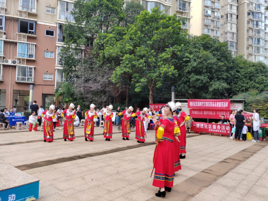 陽光社區(qū)開展“平安建設人人參與，志愿服務分享快樂”大型志愿服務活動