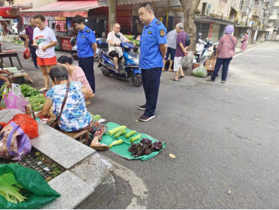 下攝司街道開展流動攤販專項(xiàng)整治行動