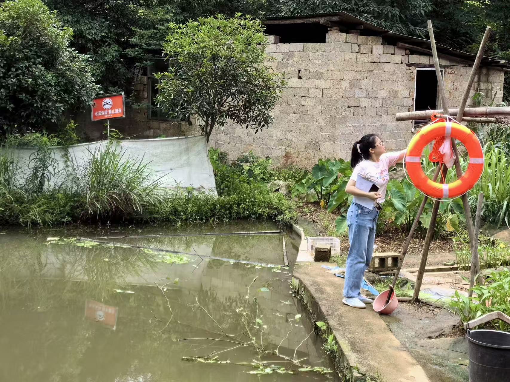 我愛湘潭我的家｜象形社區(qū)：全面升級(jí)防溺水設(shè)施 筑牢水域安全防線