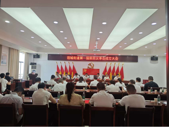 霞城街道顺利召开第一届居民议事会第一次会议