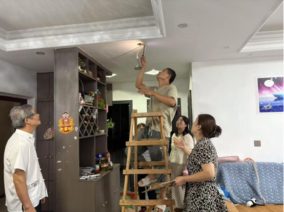 安樂(lè)社區(qū)巧解小區(qū)居民漏水糾紛
