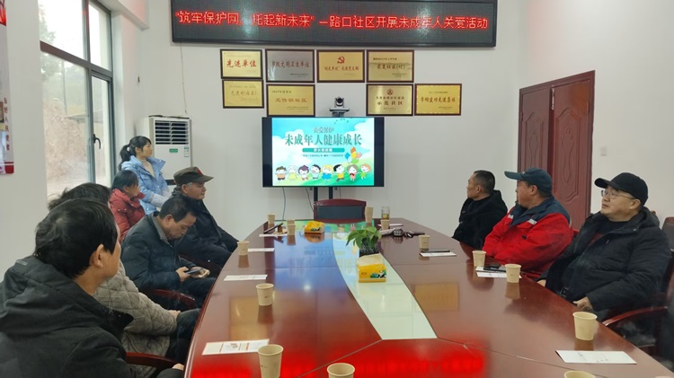 昭山鎮(zhèn)路口社區(qū)開展未成年人保護(hù)活動(dòng)