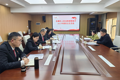 岳塘法院黨組召開2025年度民主生活會(huì)