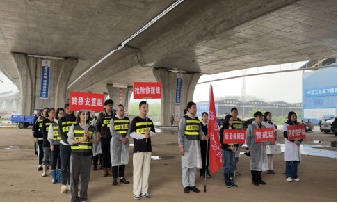 以练筑防保平安 下摄司街道开展防汛综合应急演练