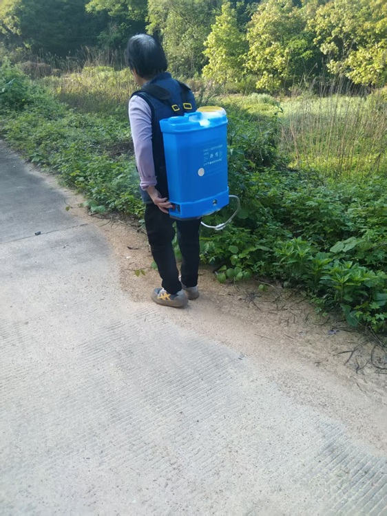 昭山镇玉屏村开展道路杂草清理专项行动