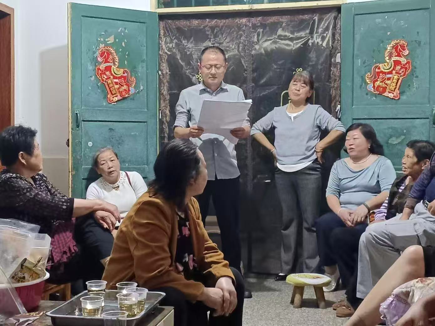 月华村、法华村召开屋场会 共话绿心和美乡村建设