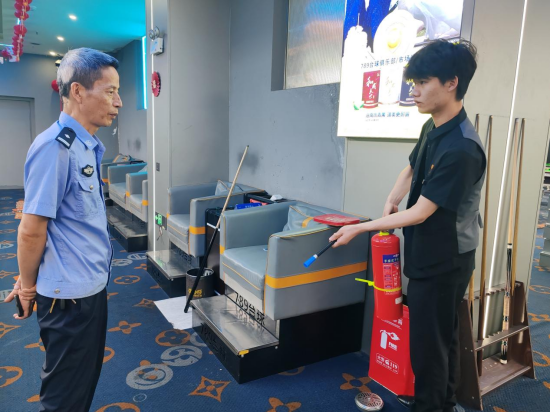 宝塔社区开展文旅体行业安全生产隐患排查