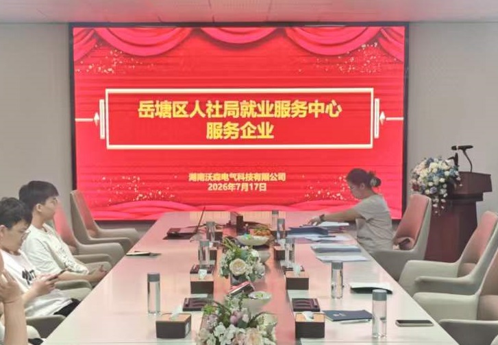落实“企业服务年”行动 当好“金牌店小二”——岳塘区人社局上门为沃森电气送政策、办登记