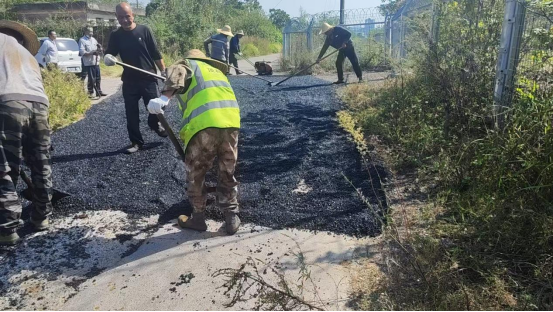 光华股份经济合作社实施涵洞道路沥青铺设提质改造